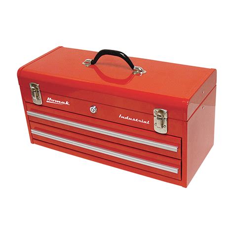 metal 2 drawer tool box|hand held metal tool box.